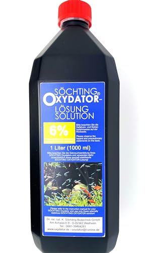 Söchting 6% Wasserstoffperoxid-Oxydator-Lösung 1000 ml – Starke Sauerstoffanreicherung für Aquarien & Teiche | Verbesserung der Wasserqualität von Söchting Biotechnik