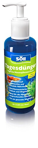 Söll 12638 Tagesdünger Aqua, 250 ml für 12.500 L Wasser - hhochkonzentrierter phosphatfreier Universaldünger, für gesundes Pflanzenwachstum im Aquarium von Söll