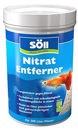 Söll 83196 NitratEntferner, 120 g für 200 l Wasser - Nitratentferner, erhöht Karbonathärte, mindert Stress Aller Aquarienbewohner von Söll