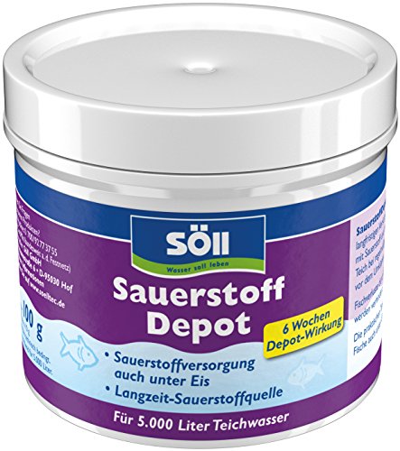 Söll 80518 SauerstoffDepot Tabs, 100 g (10 Stück) - Teichpflegemittel mit 6 Wochen Depot-Wirkung/für 5.000 l Teichwasser von Söll