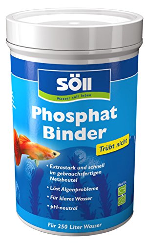 Söll 81663 PhosphatBinder, 150 g (für 250 l Wasser) - pH-neutrale Bindung von Phosphat zur Algenbehandlung, Algenvorbeugung und Herstellung eines idealen Aquarienklimas von Söll