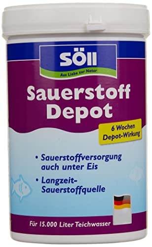 Söll 82716 Sauerstoff Depot Tabs, 30 Tabs für 15000 L - 6-Wochen-Depotwirkung - langfristige Sauerstoffquelle für Fisch und Teich, ganzjährige Sauerstoffversorgung von Söll