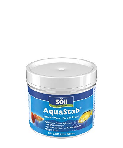 Söll 82916 AquaStab, 100 g - Wasseraufhärter für Weichwasser mit Calciumversorgung, stabilisiert pH-Wert und Karbonathärte im Aquarium von Söll