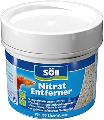 Söll 83195 NitratEntferner, 60 g für 100 L Wasser - Nitratentferner, erhöht Karbonathärte, dämmt Algenwachstum EIN, weniger Wasserwechsel von Söll