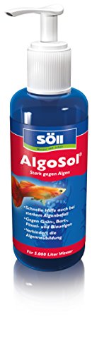 Söll 83695 AlgoSol, 500 ml - schnelle Hilfe bei starkem Algenbefall im Aquarium, gegen Grünalgen Bartalgen Pinselalgen Blaualgen, verhindert Algenneubildung von Söll