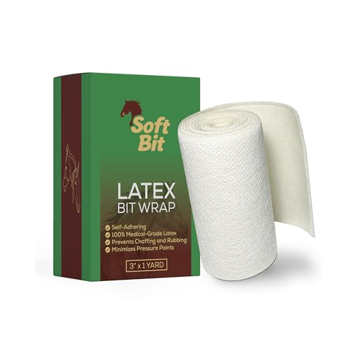 Soft Bit Sealtex Latex-Bitwickel – Premium, 100 % medizinisches Latex, selbstklebend, Latex-Pferde-Biss-Pflege, Pferdegebisse, Pferdegebiss für Pferde, Pferdebedarf, 7,6 cm x 1,5 m von Soft Bit