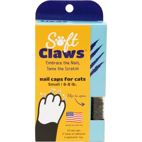 SOFTCLAWS® Krallenschutzes für Katzen - Small - Schwarz von Soft Claws