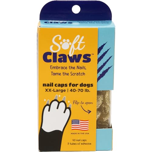 Soft Claws Canine Nagelkappen, Größe XXL, goldfarben von Soft Claws