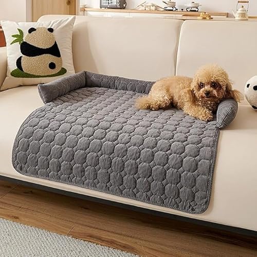 Haustier-Sofa-Schutz, beruhigendes Hundebett für große Hunde, Hundematte, Hundesofa, universelles Haustiermöbel mit weicher Nackenrolle, Sofa-Bett, maschinenwaschbar(B) von Sohodoo