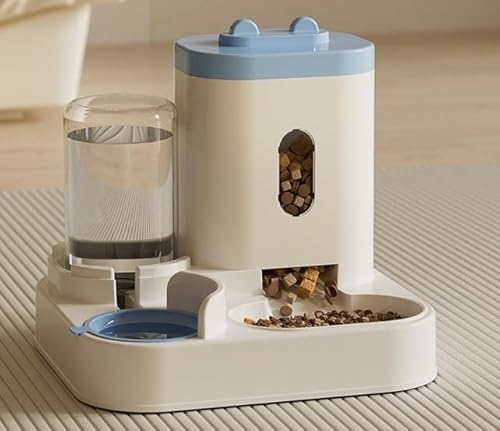 Sohodoo 2-in-1-Futter- und Wasserspender for Katzen, einfach zu bedienen for Kleintiere(Blue) von Sohodoo