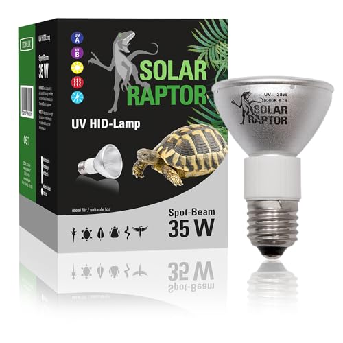 SOLAR RAPTOR HID UV-Strahler 35 Watt Spot, Metalldampflampe, Wärme & UV-Lampe für Terrarien von SOLAR RAPTOR