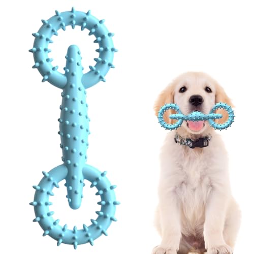 Sollee Kauspielzeug für Hunde, Kauspielzeug für Hunde | Molarenspielzeug für Haustiere | Unzerstörbares Haustier-Ziehring-Spielzeug, interaktives Welpen-Kauspielzeug zur Linderung von Langewe e, von Sollee
