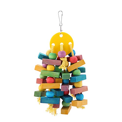 Lebendiger Hölzerner Papageienspielzeugschwung - Robustes Hängsspielzeug für Kleine und Mittlere Vögel - Ansprechende Kaubare Aktivität für Papageien, Sittiche und Conures Lebendiger Hölzerner Papageienspielzeugschwung - Robustes Hängsspielzeug für Kleine und Mittlere Vögel - Ansprechende Kaubare Aktivität für Papageien, Sittiche und Conures von Sonew