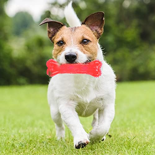 Sonew Haustier-Hundespielzeug, Knochenförmige Beißringe, Molarenstab-Zahnstangenspielzeug, Langlebiges Biss- und Kautrainingsspielzeug (Groß) von Sonew