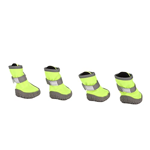 Sonew Hunde-Warmstiefel, Wasserdicht, Atmungsaktiv, Reflektierend, rutschfeste Welpenschuhe mit Weicher Sohle, Gummimaterial für Outdoor-Aktivitäten, Gut Sichtbares Design, von Sonew