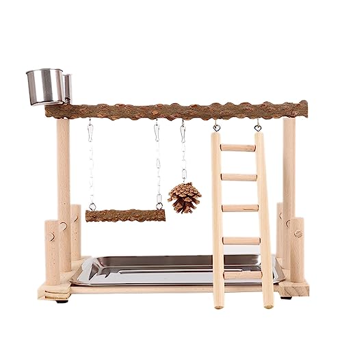 Lovebirds Papageienkäfig Plattform Sitzstange Ständer Brücke Schaukel Set Klettern Holzbrücke Trainingsspielzeug für Haustier Vogel Papagei Kletterspielzeug Lovebirds Papageienkäfig Plattform Sitzstange Ständer Brücke Schaukel Set Klettern Holzbrücke Trainingsspielzeug für Haustier Vogel Papagei Kletterspielzeug von Songelt