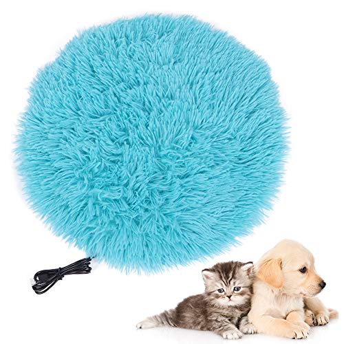 Sonhomay Haustier Heizkissen Katzenbett Kleines Hundebett Plüsch USB Ladeschnittstelle Haustier Elektrische Decke Heizkissen Matte Haustier Beheiztes Warming Pad für kleine Hunde Katzen Welpen 15. von Sonhomay