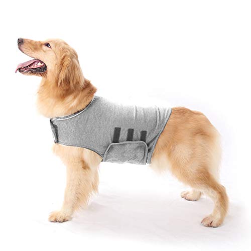 Sonhomay Hunde-Angstjacke, Entlastungsmantel, verstellbar, Donner, Hunde-Wickelweste, beruhigende Jacke für kleine und große Haustiere, Angstzustände, Stressabbau, Feuerwerk, Tierarztbesuche und von Sonhomay