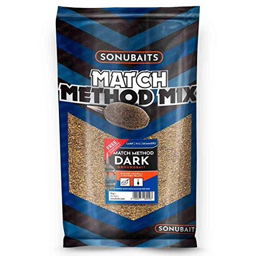 Sonubaits 2kg Match Method Mix Dark Futter für Karpfen Brassen Güstern von Sonubaits