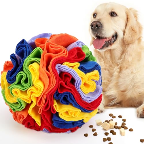 Sonwyoung Extra großer interaktiver Futterball für Hunde, 30,5 cm, Jumbo-Schnüffel-Puzzle-Spielzeug, riesiger, bunter Schnüffelball, Rasse für Hunde, Training, geistiger körperlicher Stressabbau, von Sonwyoung