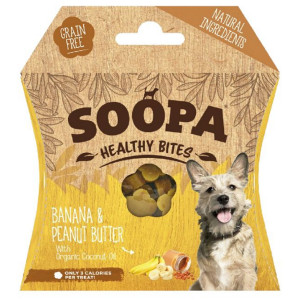 Soopa Bites mit Bananen und Erdnussbutter Hundesnack (50 g) Pro 3 Stück von Soopa