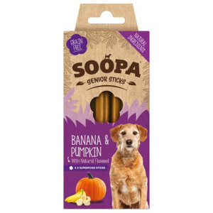 Soopa Dental Sticks Senior mit Kürbis & Banane für den Hund Pro 3 Stück von Soopa