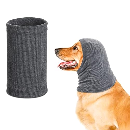 Hoodie für Hunde und Katzen, Anti-Lärm-Hunde-Ohrenschützer, Gehörschutz Hund Beruhigende Ohrenschützer lärmschutz für Hunde, Lärmschutz Haustier Snood für Hunde und Katzen (Grau, L) von Sophisticate