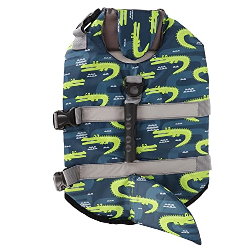 Hunde-Schwimmweste,Bewahrer mit Reflektierenden Streifen und Verstellbarem Gürtel,Hoher Auftrieb,Bequeme Camouflage-Schwimmweste für Welpen-Schwimmweste für den Swimmingpool-Strand (L) von Sorandy