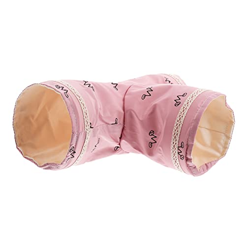 Sosoport Hamster-tunnelnest Hamster Kauen Chinchilla-kauspielzeug Meerschweinchen-Tunnel Tunnelröhre Für Kleine Haustiere Tunnel Für Hamsterspielplätze Ratte Rosa Polyester Baumwolle von Sosoport