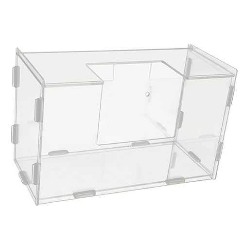 Kaninchen Heuraufe Hamsterbehälter Feeder Für Kaninchen Hamsterfutter Heimtierbedarf Futterautomat Für Hamster Container Haushaltsfütterung Hasenfutter Acryl Transparent Sosoport von Sosoport