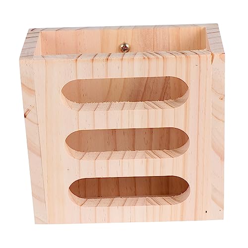 Kaninchen Holz Grasständer Haustier Selbstfütterungsständer Futter Kaninchen Futterspender Solar Leuchtturm Licht Futterspender Für Kaninchen Meerschweinchen Grashalter Sosoport von Sosoport