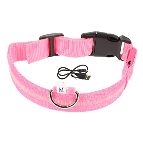 Sosoport 1 Satz Hundehalsband leucht Halsband Leuchthalsband Haustierhalsband aufleuchten USB-Ladehalsband für Hunde Halsband für Welpen Hund beleuchtetes Halsband Mode Gürtel für Haustiere von Sosoport