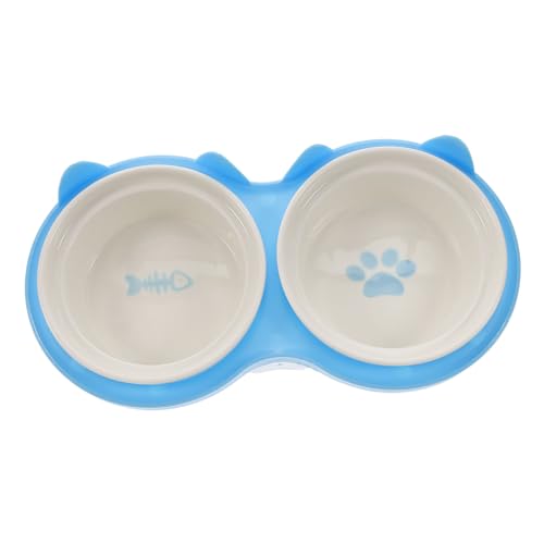 Sosoport 1 Satz Katzennapf aus Keramik Erhöhter Futternapf Haustiernapf Futternapf für Katzen Hundetrinknäpfe katzenfutter pet Bowl Futternapf für Haustiere Wassernapf für Katzen Sky-Blue von Sosoport