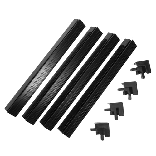 Sosoport 1 Satz Randstreifen Für Aquarien Aquarium Gel Schutzkissen Sicherheitskantenschutz Frosch Nivellierung Panzer Reiniger Aquarienständer Filter Teich Fischstand Luft Black Plastik von Sosoport