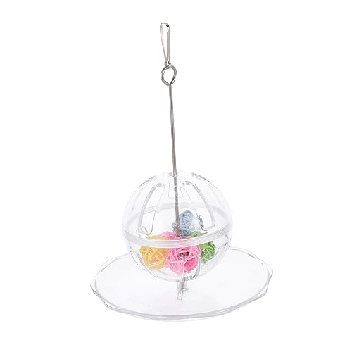 Sosoport Papagei Spielzeug Set Vogel Feeder für Käfig Futtersuche Feeder Haustier Papagei Futtersuche Feeder Acryl Material Vogelkäfig Zubehör von Sosoport