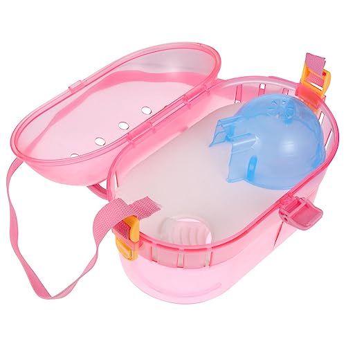 Sosoport 1 Set Hamster Transportkäfig Tragbare Chinchilla Box Für Ausflüge Mit Futterspender Und Badewanne Ideal Für Kleine Haustiere Für Reisen Und Outdoor Aktivitäten von Sosoport