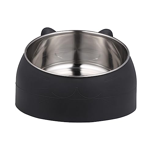 Sosoport 1 Stück 304 Haustiernapf edelstahlschüsseln Stainless Steel Bowl Kiste Hundenapf Katzennäpfe aus Edelstahl Katzennapf Hundenäpfe Futterautomat für Haustiere Hundefutter Fase Metall von Sosoport