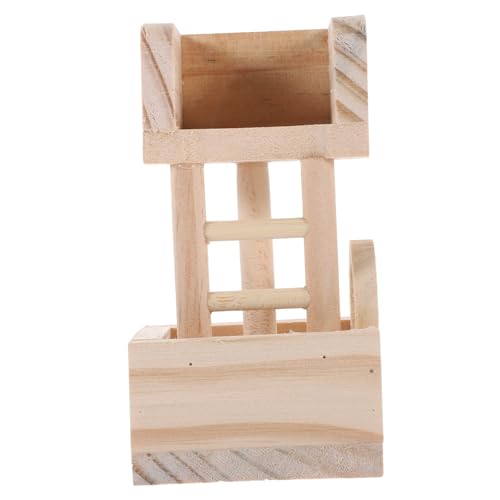 Sosoport 1 Stück Hamster Wachturm Hamsterhütte Hamster Aussichtsturm Kleines Haustier Spielzeug Hamsterhaus Nest Hamster Aussichtsturm Holz Hamsterhaus Hamster Trainingszubehör von Sosoport