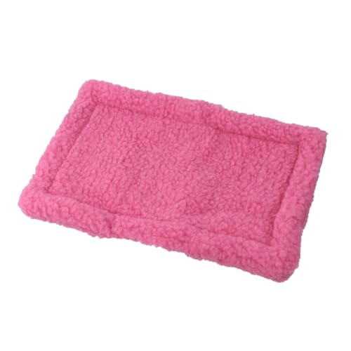 Sosoport 1 Stück Haustiermatte Minihase Igel-schlafmatte Kaninchen Betthamster Hamsterdecke Mini-Hasen Tierbett Hamsterbett Selber Bauen Igel Kissen Meerschweinchen-Decke Rosa von Sosoport