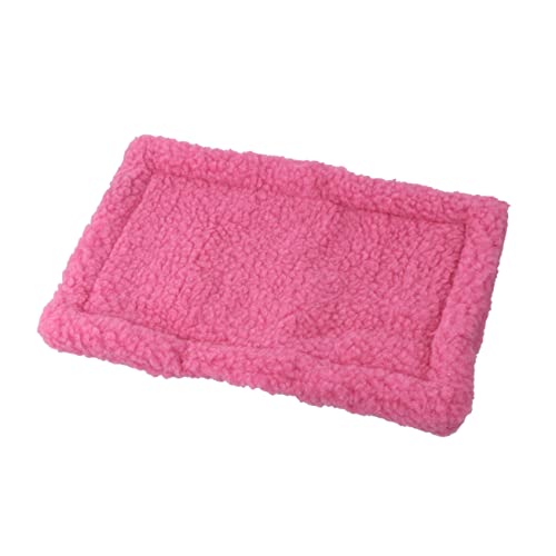 Sosoport 1 Stück Schlafmatte DIY Hamster Bett Hamster-Späne Hamster Bettwäsche Hamsterspäne haustierbett pet Bed Winter Hamster pad Haustierzubehör Hase Haustiermatte Kissen Igel Decke Rosa von Sosoport