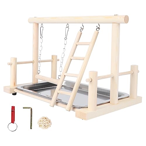 Sosoport Papageienschaukel 36 X 23 cm Papageien-fitnessstudio Papageien-vogelspielzeug Hängendes Papageienspielzeug Vogelständer Spielzeug für Vögel von Sosoport