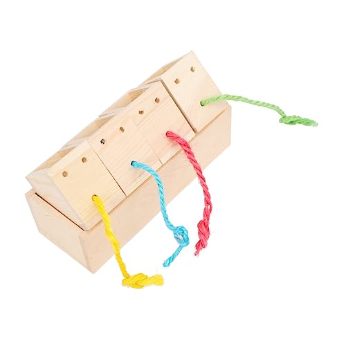 Sosoport 1pc Papagei Forager Holz Papagei Nahrungssuche Box Vogel Spielzeug für Vögel von Sosoport