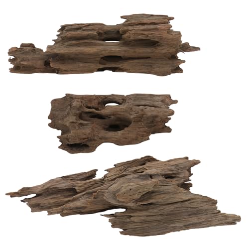 Sosoport 1 natürliches versunkenes Holz Streifen Aquarienpflanzenbecher Farn Aquarium-Ornamente aufzuchtfutter Fische bürodeko Aquarium-Versteck- Zubehör für Aquarien natürliches Holz von Sosoport