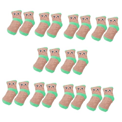 Sosoport 10 Paar Spielzeug Bidoof-Plüsch Haustiere Welpe -Plüsch Plüschtier Interaction Übung pet Socken vokalisierende Hundesocke Hunde quietschende Socke Karikatur Indoor-Hund von Sosoport