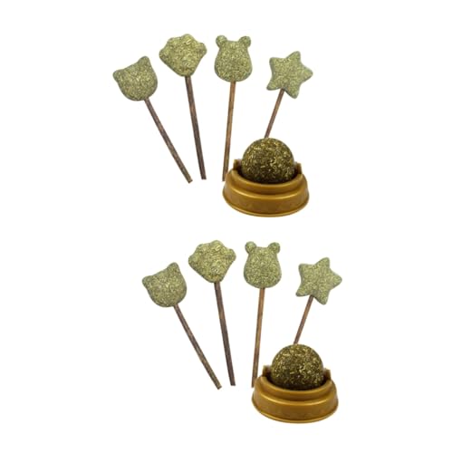 Sosoport Catnip Lollipop 10 Stück Katzenbonbons Haustier Snack Katze Süßer Katzensnack Katzenminze Lutscher Katzenminze Ball von Sosoport