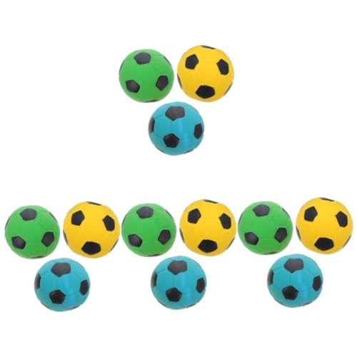 Sosoport 12 STK Haustier Spielzeug Fußball Indoor-Hundespielzeug Backenzahnspielzeug aus Gummi für Hunde Spielzeuge Bissfestes Kauspielzeug verschleißfestes Kauspielzeug Hündchen Zubehör 7c von Sosoport