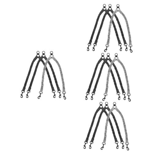 Sosoport 12 STK Haustierleine Hund Läuft An Der Leine Zugleine Hundeleine Zum Laufen Hundeleinentraining Zugseil Der Hundeleine Doppelte Hundeleine Hundeleinenkupplung Rostfreier Stahl von Sosoport