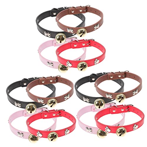 Sosoport 12 STK Ziegenhalsband Vieh Zubehör Schafhalsbänder Schafhalsband Mit Glöckchen Anti-Verlust- Für Schafe Haustierhalsbänder Für Kleine Hunde Schafhalsband Mit Glocke Pu von Sosoport