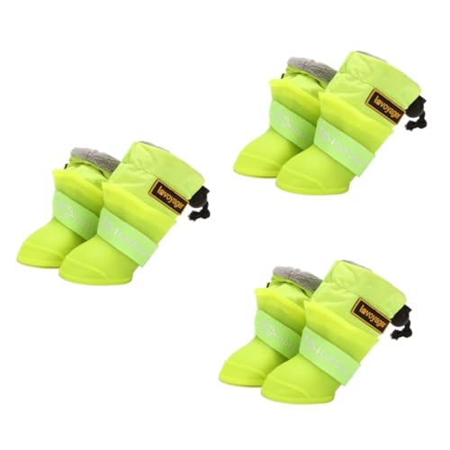 Sosoport 12 STK wasserdichte Regenstiefel für Haustiere hunderegenmantel Regenjacken für Hunde Haustierschuhe Wanderschuhe für Haustiere hundeschuhe Hundestiefel wasserdichte Regenschuhe von Sosoport