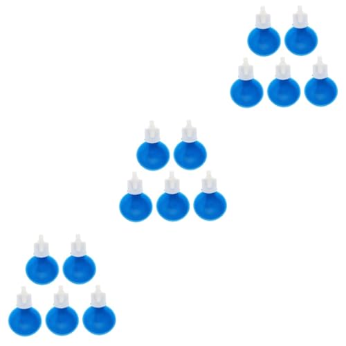 Sosoport 15 STK Tränkebecken für Geflügel Chicken Feeder geflügel tränke Wachteltrinker Hühnerwasserbecher Wassergläser Trink Gläser Hühnertränke Schüssel Multifunktion Hühnerbecher Taube von Sosoport